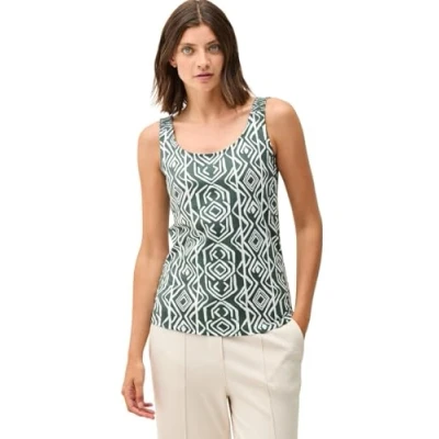 Abbildung von Cecil MIT Smokdetails Top, Damen, Größe: Large, Grün