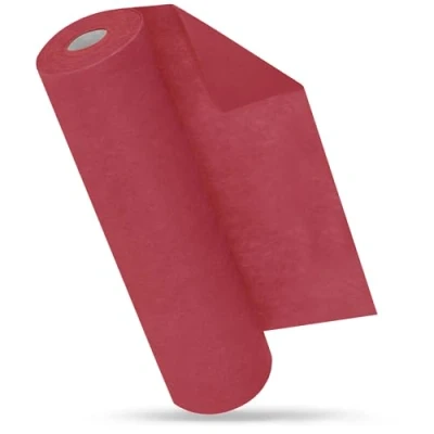 Abbildung von MODERNO Vlies Tischläufer Rot, Tischband Dunkelrot, Rote Modern, Outdoor, Tischdeko, Partydeko für Geburtstag, Hochzeit, Festliche Dekoration, 30 cm x 25 m