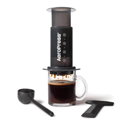 Abbildung von AeroPress A80 Kaffeezubereiter Plastik, 10 ounces, Schwarz
