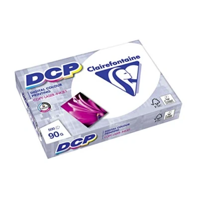 Abbildung von Clairefontaine 1833C Ries Druckerpapier / Kopierpapier DCP, extraweiß, DIN A4, 90g, 500 Blatt, Weiß, 1