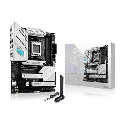 Abbildung von ASUS ROG STRIX B650 A GAMING WiFi Mainboard Sockel AMD AM5 (Ryzen 7000, ATX, DDR5 Speicher, 12+2 Power Stages, USB 3.2 Gen 2x2 Typ C, PCIe 5.0, Q Release, 6E, Aura Sync)