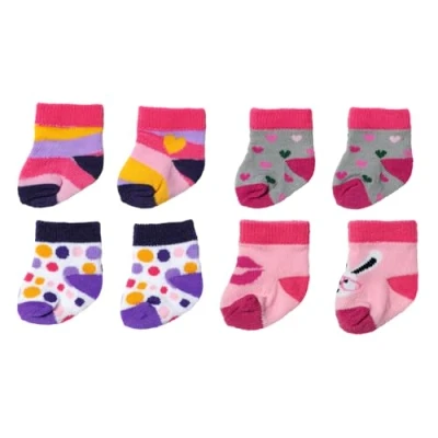 Abbildung von BABY Born 836057 Bunte Socken für 43 cm Puppen, Einfarbig, Gemischt