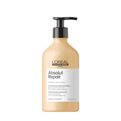 Abbildung von L&#039;Oréal Professionnel Reparierendes Haarshampoo für strapaziertes und trockenes Haar, Mit Quinoa, Serie Expert, Absolut Repair Shampoo, 500 ml