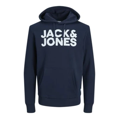 Abbildung von JACK &amp; JONES Herren Jjecorp Logo Sweat Hood Noos Kapuzenpullover, Navy Blazer, XXL