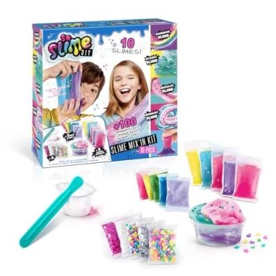 Abbildung von Canal Toys DIY Schleim Set zum Selbermachen für Kinder: Fluffy Glibber mit Schaumstoff, Perlen &amp; Konfetti Bastelset Mädchen 10 Jahre, Geschenkidee Gastgeschenk Kindergeburtstag