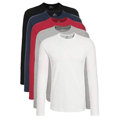 Abbildung von Lower East Herren Le133 Langarmshirt, Schwarz/ Dunkelblau/ Rot/ Hellgrau Melange/ Weiß, L EU