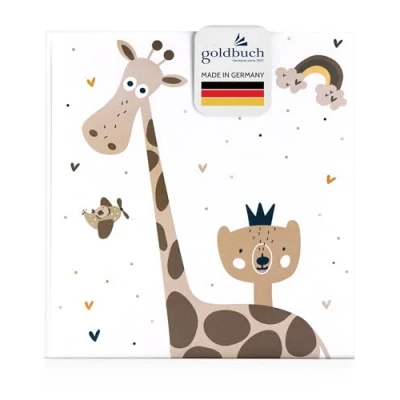 Abbildung von goldbuch Babyalbum Little Dream im kindgerechten Design, Leinenstruktur Fotoalbum mit 60 weiße, Pergamin &amp; 4 illustrierte Seiten, Baby Album zum Einkleben, Papier, ca. 30 x 31 cm 15 207