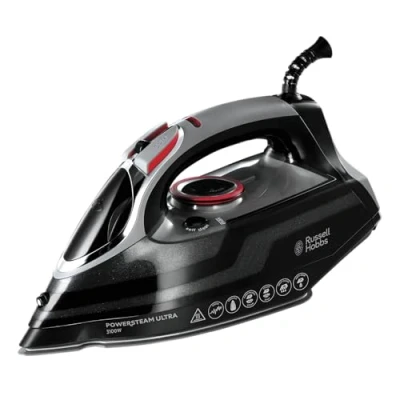 Abbildung von Russell Hobbs Dampfbügeleisen [3100W, 70 g/min Dampf, 210 Extra Dampfstoß] Bügeleisen Power (350ml, Keramik Bügelsohle, Selbstreinigungs &amp; Sprühwasserfunktion, Antikalk, Tropfstopp) 20630 56