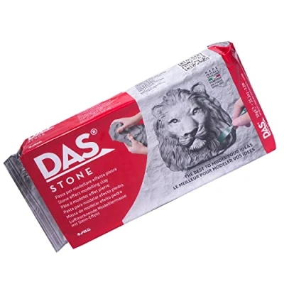 Abbildung von DAS Stone, lufttrocknende Modelliermasse, 1 kg, Stein Effekt