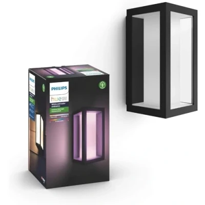 Abbildung von Philips Hue White and Color Ambiance LED Wandleuchte Impress (schmal), für den Aussenbereich, dimmbar, bis zu 16 Millionen Farben, steuerbar via App, kompatibel mit Amazon Alexa (Echo, Echo Dot)
