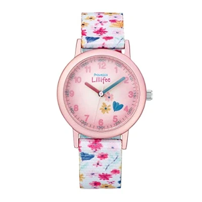 Abbildung von Prinzessin Lillifee Armbanduhr Mädchen Kinder Quarzuhr Analog, mit Textil Armband, 3 bar Wasserdicht, Kommt in Uhren Geschenk Box