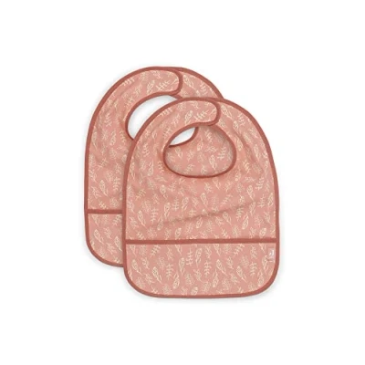 Abbildung von Jollein 029 864 66028 Waterproof Bibs Meadow Pink Pack of 2
