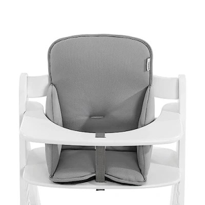 Abbildung von hauck Sitverkleinerer Kissen Alpha Cosy für Alpha+, Beta+ &amp; Arketa Holzhochstuhl, Babys 6 36 Monate, Hochstuhl Sitzkissen mit hoher Rückenlehne und Stabilisierten Seiten (Stretch Grey)