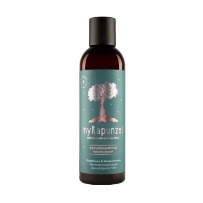 Abbildung von myRapunzel Volumen Shampoo Damen (200ml) 100% Vegane Naturkosmetik Bio Haarshampoo ohne Silikone, Sulfate &amp; Parabene für mehr und Glanz