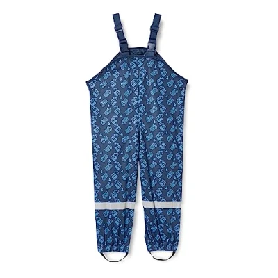 Abbildung von Playshoes Baustelle Allover Regenhose für Kinder, Größe: 116, Marine