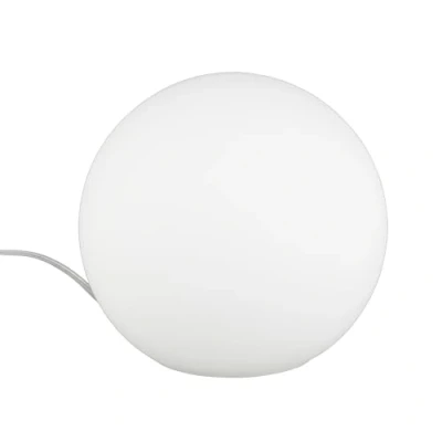 Abbildung von Reality Leuchten Tischleuchte Kugel, ohne Leuchtmittel, Durchmesser 20 cm, mit Schnurschalter, 1 x E27 maximum 25 W, Glas opal weiß R5220 07