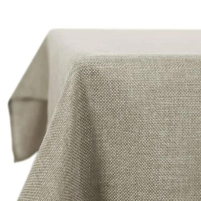 Abbildung von Deconovo Tischdecke Abwarschbar Lotuseffekt Tischdcken Leinenoptik Tischwäsche 240x130 cm Leinen