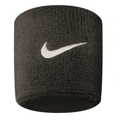 Abbildung von Nike Unisex Youth Swoosh Gelenkband, Black/White, One Size (2er Pack)
