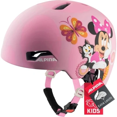 Abbildung von ALPINA HACKNEY Disney Leichter, Bruchfester &amp; Optimal Klimatisierter Fahrradhelm Mit Nachrüstbarem LED Für Kinder, Minnie Mouse, 47 51 cm