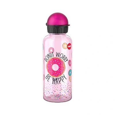 Abbildung von Emsa N30607 Teens Tritan Trinkflasche Fassungsvermögen: 0,6 Liter 100% sicher/praktisch/hygienisch/dicht/unbedenklich cleverer Trinkverschluss robust Design: Donut