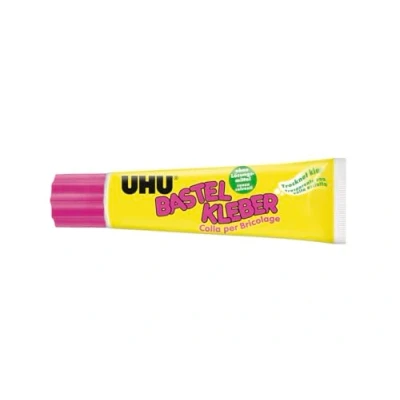 Abbildung von UHU Bastelkleber Standtube, Lösungsmittelfreier Weißleim zum Basteln und kreativen Gestalten, 90 g