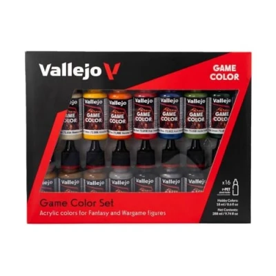 Abbildung von Vallejo Game Color Acrylfarben Anfänger Set farbig sortiert (16 teilig)