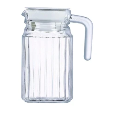 Abbildung von Luminarc ARC 75201 Quadro Krug, Kühlschrankkrug mit Deckel, 500ml, Glas, transparent, 1 Stück