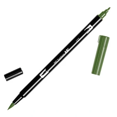Abbildung von Tombow ABT 177 Fasermaler Dual Brush Pen mit zwei Spitzen, dark jade