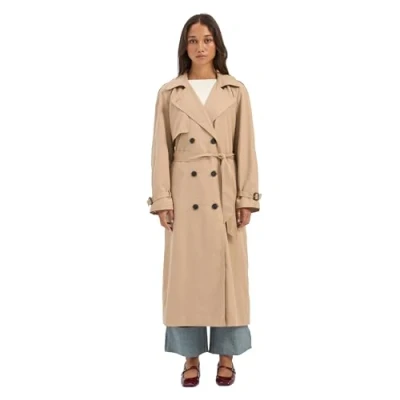 Abbildung von ONLY Onlchloe Double OTW Trenchcoat, Damen, Größe: XL, Tannin