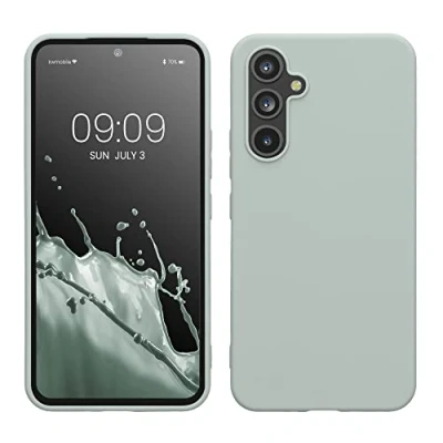 Abbildung von kwmobile Hülle kompatibel mit Samsung Galaxy A54 5G TPU Silikon Handyhülle Schutzhülle stoßabsorbierend flexibel Case in Cool Mint