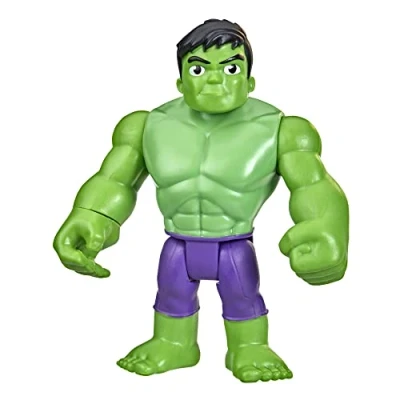 Abbildung von SPIDEY AND HIS AMAZING FRIENDS Marvel Hulk Figur, 10 cm große Action Figur für Kinder ab 3 Jahren