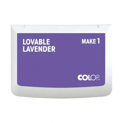 Abbildung von COLOP MAKE 1 Stempelkissen, lovable lavender, 50 x 90 mm, Kissen für traditionelle Handstempel und Kreativstempel