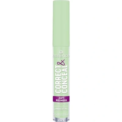 Abbildung von essence CORRECT &amp; CONCEAL anti redness concealer, Nr. 100, Grün, farbkorrigierend, natürlich, für sensible Haut, vegan, ölfrei, ohne Parfüm, Alkohol, 1er Pack (3.5ml)