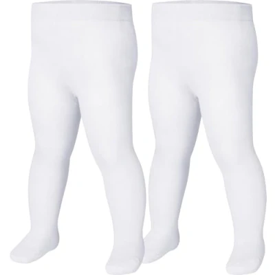 Abbildung von Playshoes Tights 2 PACK Unisex Strumpfhose für Kinder, Größe: 110/116, White
