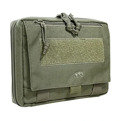 Abbildung von Tasmanian Tiger TT EDC Pouch Molle kompatible Rucksack Organizer Zusatz Tasche für Werkzeug und Medic Erste Hilfe Set mit Patch Fläche (Oliv)