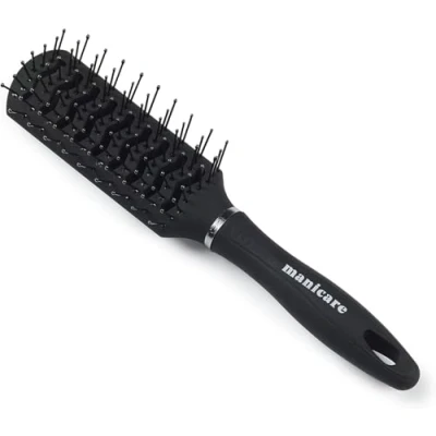 Abbildung von Manicare Bürste, belüftet, zum Föhnen und Stylen von Haaren, geeignet für alle Haarlängen typen, entwirrt, verleiht Volumen hebt das Haar, nasses oder trockenes mit Kugelspitzen
