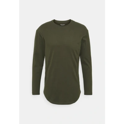 Abbildung von JACK &amp; JONES Herren Jjenoa T Shirt O Neck Noos Langarmshirt, Forest Night, M EU