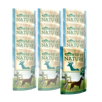 Abbildung von Dehner Best Nature Hundefutter Adult, Wild und Nudeln mit Cranberries, im Beutel, 12 x 150 g (1.8 kg)