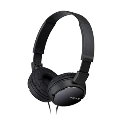 Abbildung von Sony MDRZX110B.AE Leichter Faltbarer On Ear Kopfhörer, kompatibel mit Smartphones, Tablets, Laptops und MP3 Geräten, Schwarz