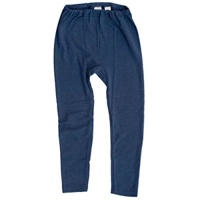 Abbildung von Cosilana, Kinder Leggings 70% Wolle 30% Seide (104, Marine Uni)