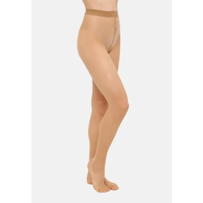 Abbildung von FALKE Damen Strumpfhose Seidenglatt 15 DEN W Ti transparent einfarbig 1 Stück, Hautfarben Golden 4699, S M