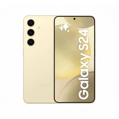 Abbildung von Samsung Galaxy S24 AI Smartphone, Android Handy ohne Vertrag, 8 GB RAM, 256 Speicher, 50 MP Kamera, Lange Akkulaufzeit, Amber Yellow, 3 Jahre Herstellergarantie