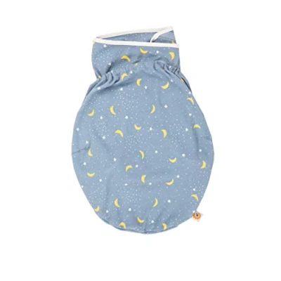 Abbildung von Ergobaby Pucksack Baby 0 3 Monate Baumwolle, Puck Schlafsack Ganzjahres Pucktuch Swaddler, 48 61cm / 3.2 6.4kg, Stellar