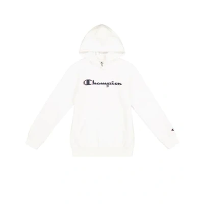 Abbildung von Champion Jungen Legacy Boy Big Logo Hoodie Hooded Sweatshirt, White (Ww001), 11 12 Jahre