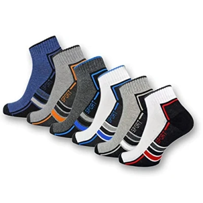 Abbildung von Sneaker Socken Herren Quarter Sportsocken Gepolstert Frotteesohle Atmungsaktiv Baumwolle 16215/20 (43 46 12 Paar)