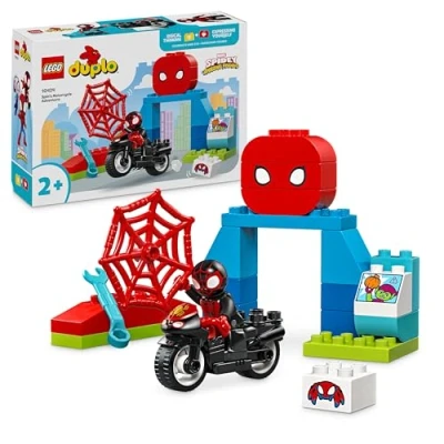 Abbildung von Lego DUPLO Marvel Spins Motorrad Abenteuer, Fantasy Spielset zur TV Serie Spidey und Seine Super Freunde, Lernspielzeug zum Bauen Umbauen für Kleinkinder ab 2 Jahren 10424