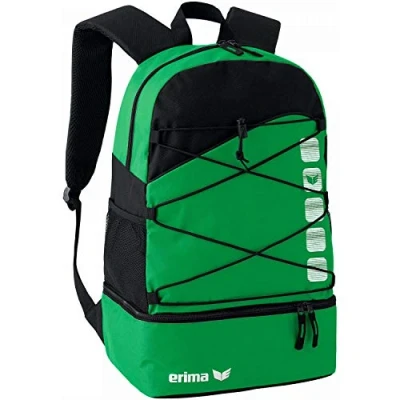 Abbildung von Erima Rucksack Club 5 Multifunktionsrucksack mit Bodenfach Smaragd/Schwarz One Size