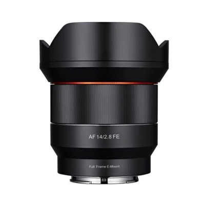 Abbildung von Samyang AF 14mm F2,8 Sony FE Autofokus Ultra Weitwinkel Objektiv mit 14 mm Festbrennweite für spiegellose Vollformat und APS C Kameras E Mount, Metallgehäuse