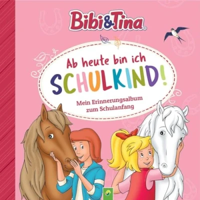 Abbildung von Bibi &amp; Tina: Ab heute bin ich Schulkind! Mein Erinnerungsalbum zum Schulanfang: Eintragbuch für Einschulung und Schulstart. Ankreuzen, ausfüllen Fotos einkleben