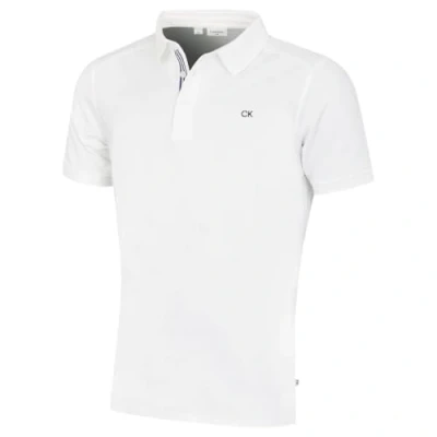 Abbildung von Calvin Klein Herren Campus Sport Stretch Golf Poloshirt Weiß L